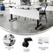 Emma and Oliver Hahn Heavy-Duty Flip Top Training Table with Nesting Design, Privacy Panel, T-Legs, Tabletop, Metal Frame